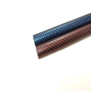 2018 sợi carbon ống với đầy màu sắc