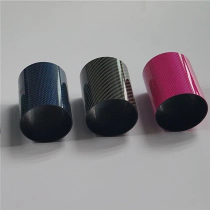 Ống sợi carbon dây vàng tùy chỉnh