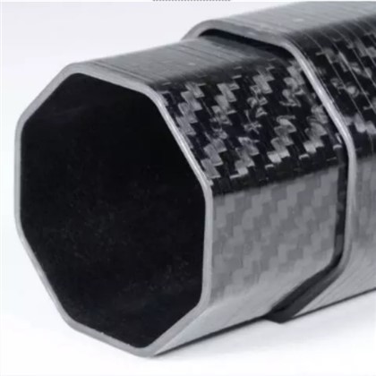 Ống lục giác sợi carbon bóng hoặc mờ